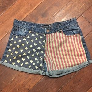Patriotic Stars and Stripes shorts